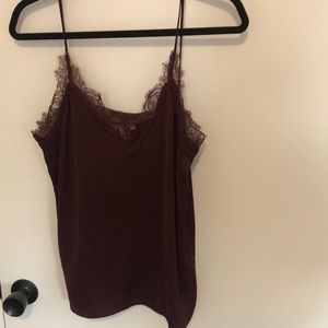 H&M Women’s Purple Camisole with Lace Detail